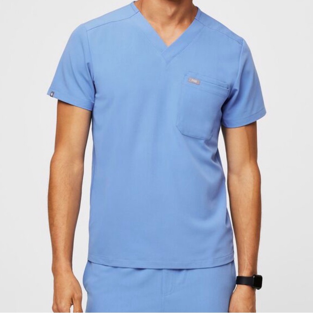 Figs Men’s Ceil Blue Leon Top- Medium